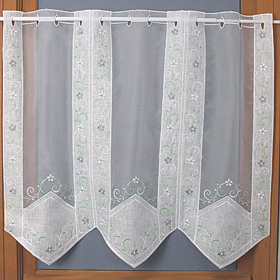 Brise-Bise Sur-Mesure Broderie Monogramme Personnalisé Modèle Carla